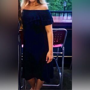 Off-Shoulder Midi Dress